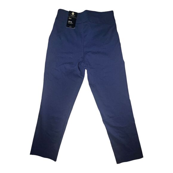 JM Collection Women's Studded-Rivet Ankle Pants Intrepid Blue Petite Small Short - Picture 3 of 9